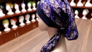 WHIPST Women Headwear Pre-Tied Printed Chemo Pirate Cap Muslim Turban Cancer Head Scarf Hair Loss Hat