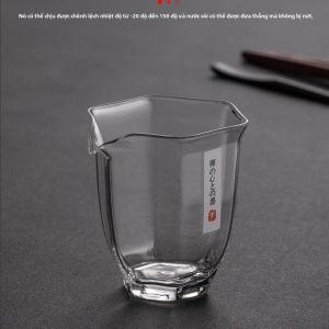 Cốc Thủy Tinh Dày Trong Suốt Kiểu Nhật Cỡ Lớn Chịu Nhiệt Độ Cao Dùng Để Pha Trà Bộ Đồ Dùng Trà Bằng Thủy Tinh Dụng Cụ Pha Trà