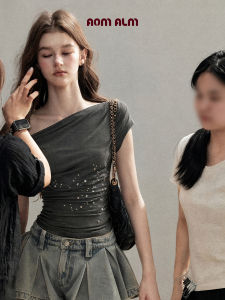 SHAOYEYAN | Sleeveless Cropped Waist-Cinched Womens Summer Hot Girl T-Shirt
