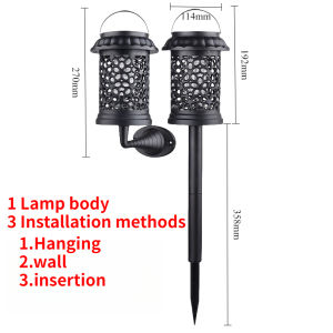 Solar Mosquito Killer and Lighting Mosquito Repellent Lamp Waterproof for Outdoor Use Garden Patio Lawn Camping LED Solar Light