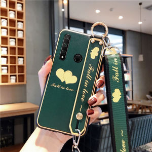 Huawei Nova4 Nova4e Silicone Phone Case Backpack Crossbody Lanyard Womens Full Cover Soft Shell Anti-fall Creative Design