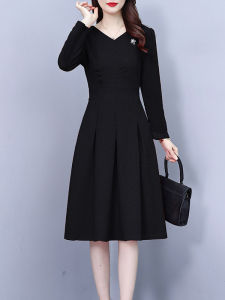 DAIXIANGFEIZI | Waist Shaping Popular New Long Sleeve Womens Dress for Spring Autumn Winter