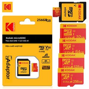 Thẻ Nhớ Micro SD KODAK 128GB 256GB 512GB U3 Tốc Độ Cao Dành Cho Video 4K Tương Thích Với Máy Quay DJI Pocket Máy Bay Không Người Lái PC - Thẻ Nhớ TF