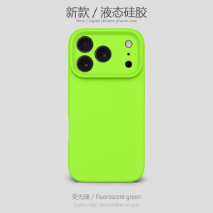 New Original Color Liquid Silicone Case for IPhone 17 Pro Max 16 15 Plus Air Camera Protect Shockproof Skin Feel Soft TPU Cover
