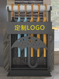 Commercial Umbrella Rack with Lock for Sales Office Lobby Water Collection Basin Storage Bucket Portable Modern Simplicity