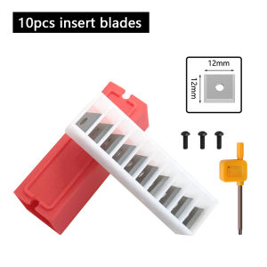 1Pc 8 12 12.7mm CNC Surfacing Router Bit Insert-Style Spoilboard Face End Milling Cutter Type Planer Slotting Bit for Wood Tool