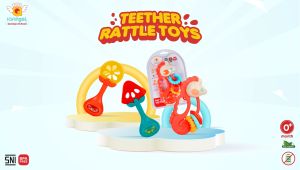 IQAngel Rattle Teether Toy/ Teether Bayi / Mainan Kerincingan Bayi