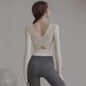 Padded High-quality Yoga Top Long Sleeve