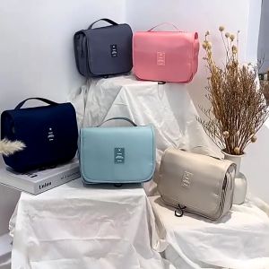Tas Kosmetik Perjalanan Make Up Pouch Tas Penyimpanan Organizer Bag Kosmetik Travelling Lipat Tahan Air