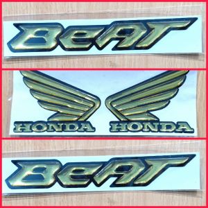 aneka emblem timbul resin beat + wings honda