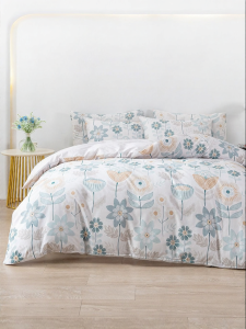 Soft Cotton Four-Piece Bedding Set Bed Skirt