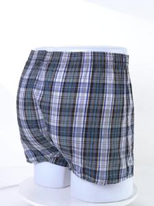 Quần Lót Nam Kẻ Caro Kiểu Dáng Rộng Rãi Chất Liệu Cotton Dệt Có Cạp Chun Và Nút Thoải Mái Mặc Nhà Bộ 3/5/7 Chiếc
