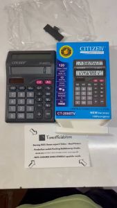 Kalkulator 2 Layar CT-2000TV 12 Digit - Calculator Check Dual 2 Power