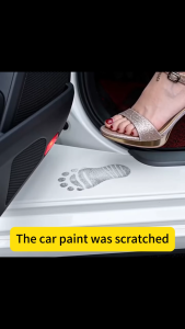 Toyota Car door sill protector 5pcs/set Carbon sticker Thickened Waterproof Scratch-resistant Wear-resistant Tear without leaving adhesive residue Universal Scratch sticker for car Doors Trunk