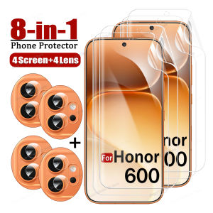 8-IN-1 Hydrogel Film For Honor 600 400 200 Lite 90 500 Pro Ultrathin Screen Protector For Honor 600 Pro WIN RT Soft HD Lens Film