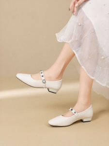 Josiny | Retro Fashion Marry Jane Shoes Soft Comfortable Heel Height Adjustable Slip-on
