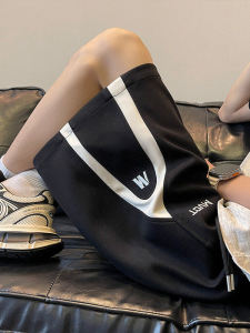 American Style Spliced Sports Shorts Mens Summer Thin Five-Quarter Sweatpants Trendy Loose plus Size 300 Pounds Casual Pants