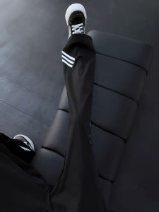 YOULIN | Ice Silk Thin Fast Drying Stripe Flared Pants