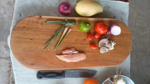 เขียงไม้เนื้อแข็ง เขียงไม้ทำครัว เขียงไม้คุณภาพดี ปลอดภัยไร้สาร หั่นผัก หั่นเนื้อ หั่นหมู แข็งแรงสามารถสับได้ เขียงไม้