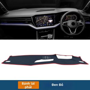 Tấm Che Nắng Taplo Tấm Phủ Bàn Điều Khiển Đệm Bảo Vệ Taplo Xe VW Touareg CR7 Dành Cho Xe Đời 2019-2025 Chất Liệu Flannel Phụ Kiện Nội Thất.