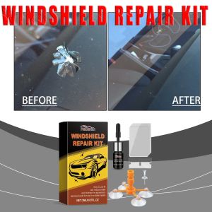 DIY Windshield Repair Kit Powerful Quick Fix Cracked Glass Windscreen Restore Resin Sealer Auto Glass Window Repair Fluid Tools