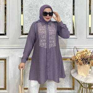 (9) SARAH AMENA Baju Atasan Tunik Wanita Muslimah Amena Tunik By Sarah Premium. Nazra Sha