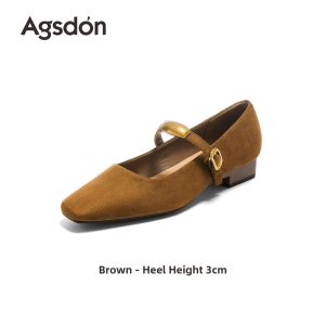 Agsdon | Low Heel Elegant Dress Mary Jane Women Shoes