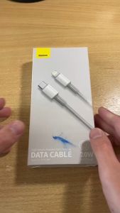 Cáp sạc nhanh Type C to Lightning 20W Baseus High Density Braided Fast Charging Data Cable - CATLGD