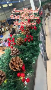 6/9FT Christmas Garland Decoration Non-Lit Artificial Garland for Outdoor or Indoor Use Premium Quality Soft Green Holiday Decor Home Garden Wedding Party Decorations