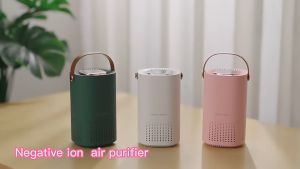 Xiaomi เครื่องฟอกอากาศ USB เครื่องกรองขนาดเล็กแบบพกพาสำหรับใช้ในบ้าน การกำจัดหมอกควัน กำจัดกลิ่นไม่พึงประสงค์