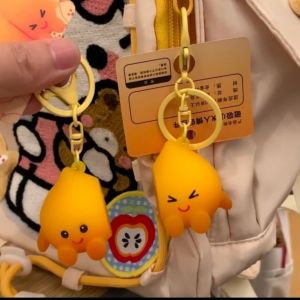 Magnetic Creative Little Fireman Keychain Toy Flame Sprite Couple Hanging Decoration Desktop Ornament