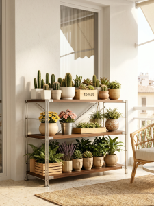 AMU·PIGGY | Vintage Style Multi-Level Plant Organizer