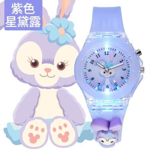 Luminous Kids Watch SANIRO Melody Kuromi StellaLou LinaBell Cinnamoroll PomPomPuriun Children Boys Girls Watch Students Watch Jam Tangan Budak