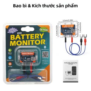 QUICKLYNKS BM6 12V Không Dây Bluetooth Màn Hình Kiểm Tra Tình Trạng Pin Ô Tô Ứng Dụng Kiểm Tra Sức Khỏe Tương Thích Với Android & iOS Máy Kiểm Tra Pin Di Động