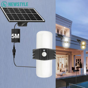 Outdoor Solar Barn Lights LED Solar Security Street Lights Motion Sensor Super Bright Solar Power Lamp 1000LM Flood Light Garden