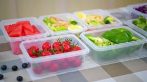 1.5L 2/4/8Pcs Rectangle Fresh-Keeping Box Set for Meal Preparation Lunch Box Picnic