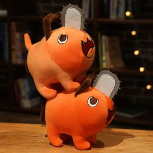 25/40cm Pochita Plush Chainsaw Chain Saw Man Cosplay Standing Orange Dog Stuffed Doll Japan Anime Stranger Plushie Kids Gift