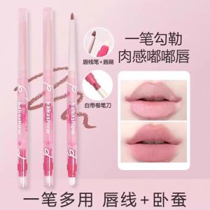 Son Môi Bút Kẻ Viền Môi Ấn Tượng Màu Cà Phê Sữa ZVEV Artistic Double-Ended Lip Liner 01# Brown Milk Coffee Color