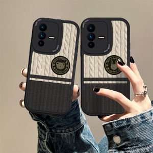 Applicable to Vivos12 Phone Case Knitting Bear S12pro New Arrival Couple S10 Protective Case Men and Women S10pro Soft Silicone Drop-Resistant S10e Creative Cartoon S1pro Internet Celebrity Classy All-Inclusive T1X