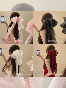 NING ZHOU | Extra-large Bow Ribbon Clip Spring Hair Clip Accessories