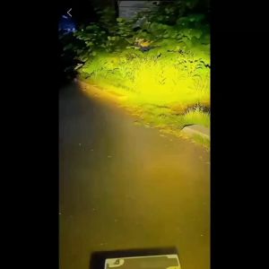 สีขาวสีเหลืองสองสีรถจักรยานยนต์ LED ไฟหน้าเลนส์ Fisheye มินิไฟขับสปอตไลท์ไฟตัดหมอก Universal ไฟมอเตอร์ไซค์ สปอตไลท์สองสีไฟมอเตอร์ไซค์ไฟสปอร์ตไล พร้อมสวิตช์