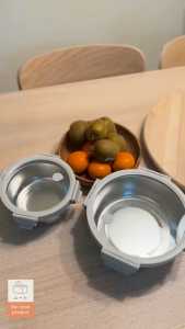 Neat Project Ani Microwaveable Oven Safe Stainless Steel 304 Food Container with Glass Vented Lids