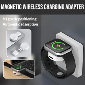 Magnetic Wireless Charging Adapter Portable Iwatch Watch Charger Compatible Iwatch Ultra Series 9 8 Se 7 6 5 4 3 2 1