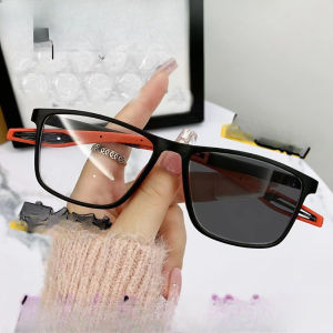 Square Frame Photochromic Outdoor Sports Sunglasses Anti Radiation Blue Light Blocking Eyeglasses Women Men Light Eyewears