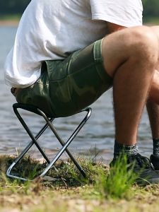 Naturehike outdoor ultra-light 7075 aluminum alloy folding stool portable small horse camping fishing chair NH17Z012-L