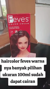 Feves Cat Rambut Pewarna Rambut Permanen Dan Tahan Lama 100ml