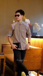 Baju Koko Lengan Pendek Elrumi Terbaru Bahan Katu Toyobo Bisa COD