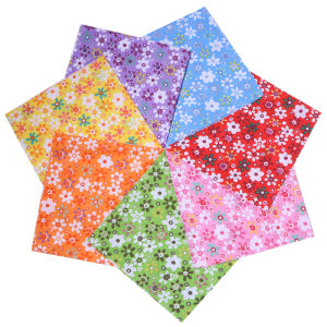 7PCS 25x25cm 100%Cotton Craft Fabric Cloths for DIY Bundle Patchwork Quilting Sewing Scrapbooking Needlework Handmade Material
