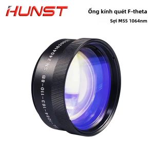 Ống Kính Quét HUNST F-theta M55 Cho Máy Khắc Laser Sợi Quang YAG 1064nm Hệ Thống Galvo Ống Kính Phẳng Lõm Bằng Kính