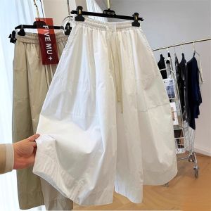 Quần Ống Rộng Lưng Cao Mùa Hè Cho Nữ Quần Dài Đến Mắt Cá Chân Quần Dài Quần Ống Rộng Quần Dài Quần Dài Quần Dài